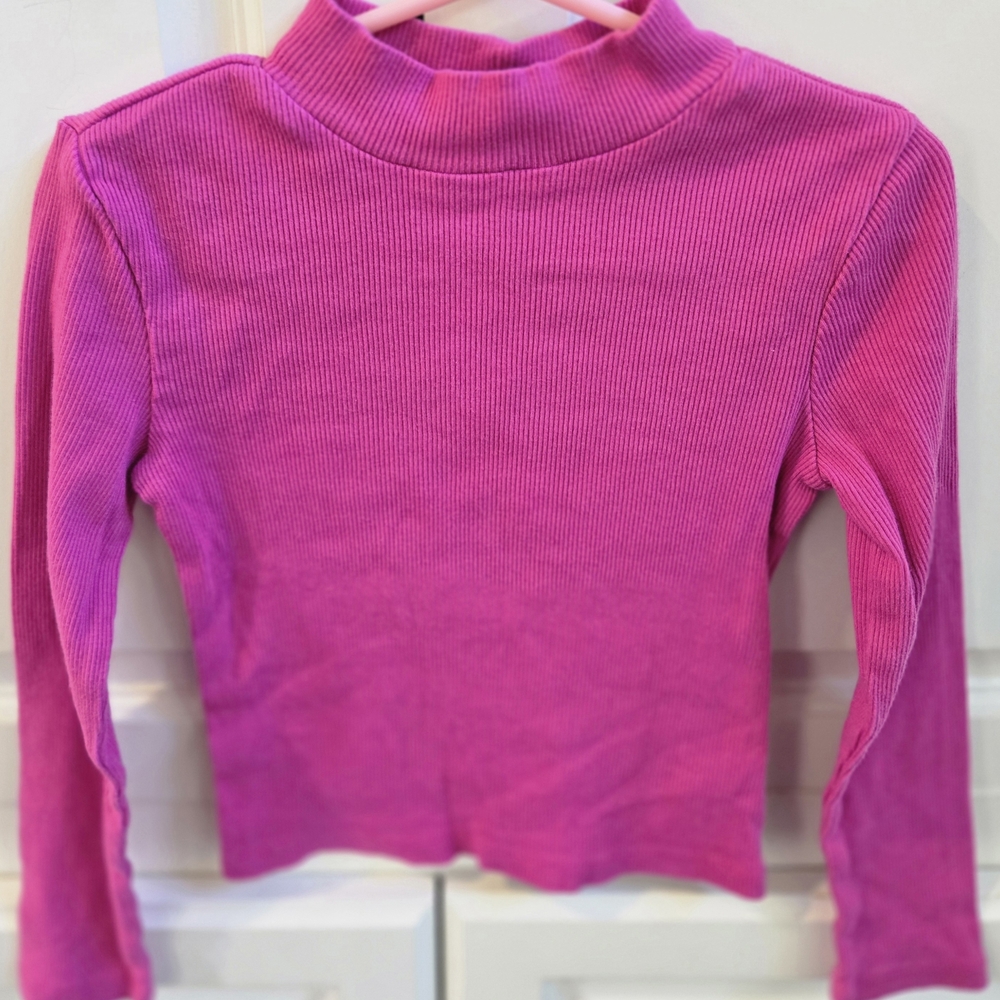 GAP Vibrant Pink Kids Ribbed Sweater